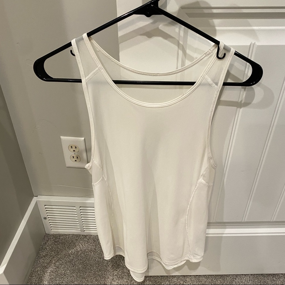 White Lululemon Sculpt Tank Top
